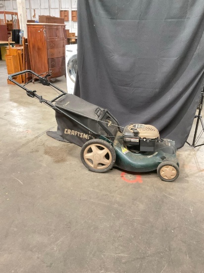 Craftsman 6.5 M.R.S Self Propelling Lawn Mower w/ Large Back Tires 21" front drive & Bag - See pics