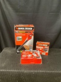 Collection of Black & Decker Power Tools incl 18V Cordless Leaf Blower, Cordless Drill, & Battery