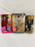 Collection of 3 New In Box Vintage Dolls incl. George Burns, 
