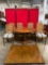 Vintage Drexel Expanding Wooden Dining Table w/ 2 Leaves, 4 Buffet Chairs & 2 Armchairs. See pics.
