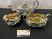 Antique 1818 Edinburgh Sterling Silver Tea Set