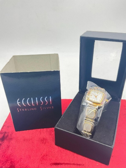 Brand new in box Eclissi Sterling silver and mother of pearl womens watch