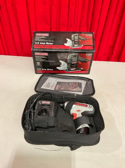 Craftsman Electric Impact Driver & Craftsman 3.5 Amp Motor Detail Biscuit Joiner New opened in box
