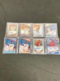 Collection of 8 Topps Certified Signed Autograph Issue Bowman Chrome & Sterling Cards