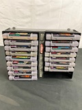 Collection of 16 SNES Game Cartridges incl. Several Star Wars, Starfox, Mario, & Marvel Titles