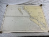 Vintage 1948 NOAA Historical Nautical Map, PNW Cape Flattery to Dixon Entrance Map