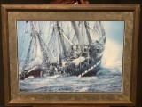 Framed Print of Tempestuous Odyssey 1896 by Plisson Belem
