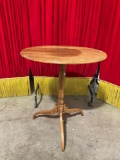 Vintage Maple Oval Plant Stand or Side Table. Stands 29