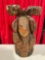 Chainsaw Carved Moose Statue w/ Beaded eyes & Robust Features - See pics