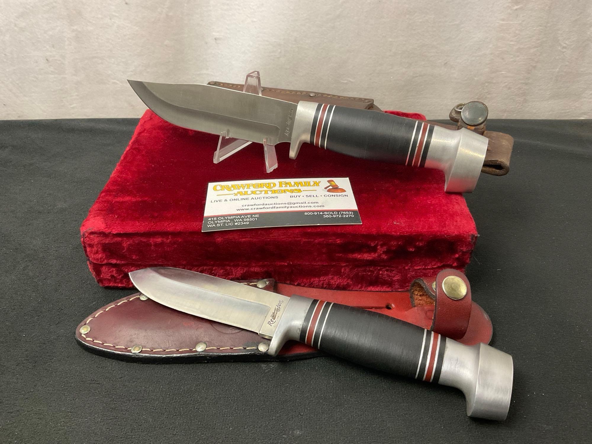 ★昭和レトロ★タイプライター レッド 本体Remington RIVIERA Pair of Vintage Remington Fixed Blade Knives, 1x | Proxibid