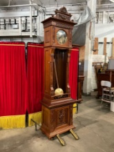 Antique 1800s German Ornately Grandfather Clock