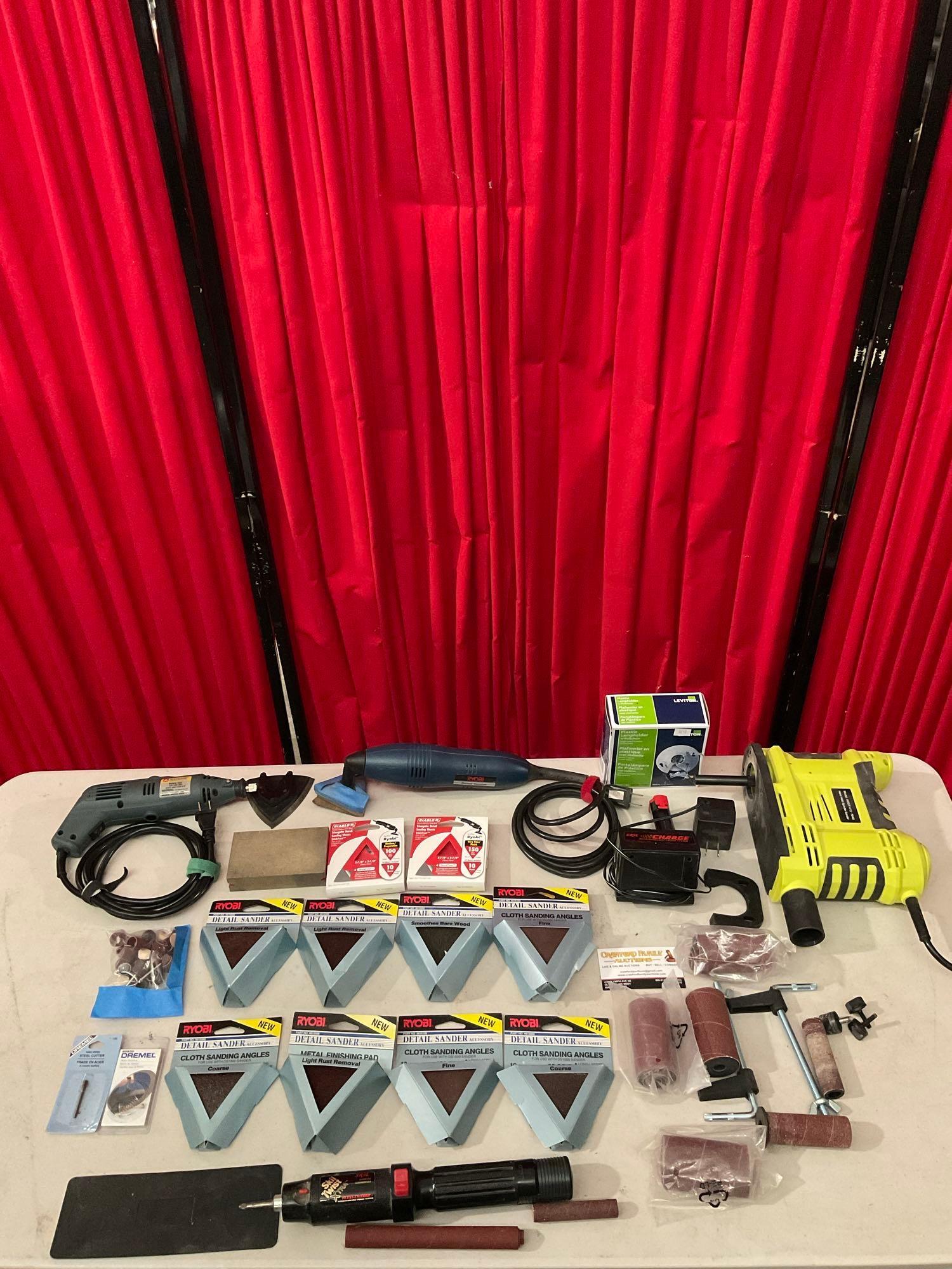 28 pcs Power Tools w Accessories Supplies. Proxibid
