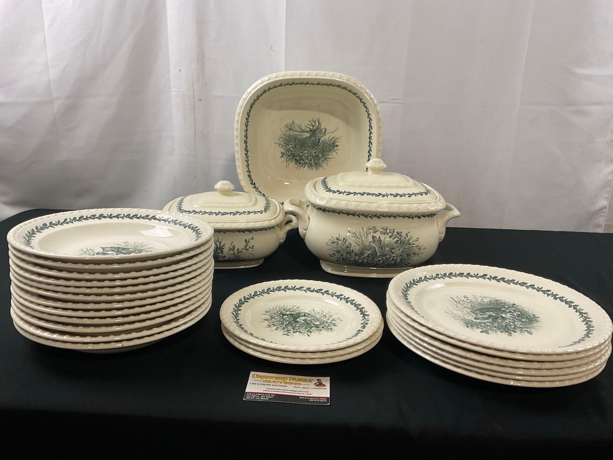 Villeroy & Boch Mettlach Diana Pattern, green w/ | Proxibid