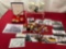 Asst of Pins, lots of Military, Ambassador for Peace Medal Korean War, 2 USS Leyte Mugs, War Photos