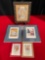 5 pcs Small Framed Art Pieces. 1x Mucha Postcard 