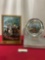 Pair of Faux Stained Glass Americana pieces, Lee & Jackson The Last Meeting & Bicentennial Bowl