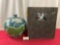 Large Chinese Glazed Porcelain Vase, 16h x 16d inches, in box w/ cloth on it