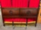 Modern Mahogany? Wood King? Headboard w/ Asian Carvings. Excellent Condition. See pics.