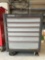 Vintage Mid 90s Craftsman Rolling Tool Cabinet, 6-Drawer, 34 inches tall, w/tools incl. see pics