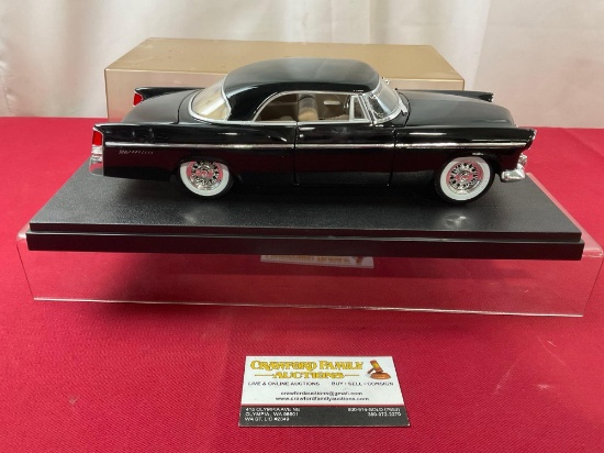 1956 Chrysler 300b Model Car, in display case, measures approx 11 inches, 1:18 Scale