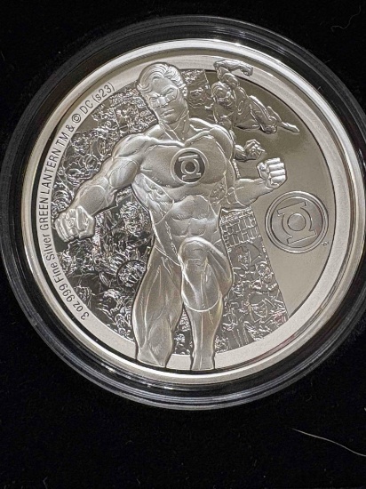 2023 New Zealand Mint DC Comics Green Lantern 3 oz .999 Silver coin only 1000 Minted