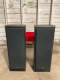 Pair of KLH Model AV5001 Floor Speakers. Untested, As Is. See pics.