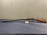 Antique Breakopen Percussion style Double Barrelled Shotgun, 32 inch barrels, no SN