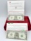 Hard to find 2x 1993 Safeway Promotion Santa Dollars ( Legal tender ) In original Holders