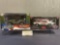 Auto World WWII Willys MB Jeep & M2 1971 Dodge Challenger in original boxes, 1:18 & 1:24 Scale