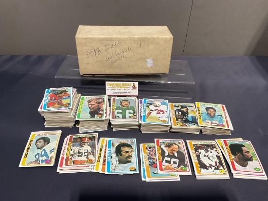 TOPPS NFL 1978 Football Box of Cards, nice variety, likely 300-400 cards in the box