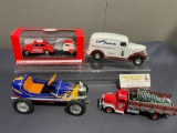 Napa Rat Rod, Coca-Cola Volkswagen Beetle, Seattle Cossacks Truck & Starbucks Christmas Tree Truck