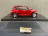 1999 Chrysler PT Cruiser Car Model, in display case, 1/18 scale