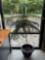 Glazed Blue Ceramic Planter Pot w/ Indoor Norfolk? Pine Tree. Excellent Condition. See pics.