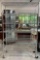 6-Shelf Ultradurable Steel Wheeled Shelving Unit w/ Rails. Excellent Condition. See pics.