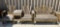 2 pcs Outdoor Wooden Patio Furniture. Double Adirondack Chair & Two Seat Bench. See pics.