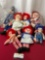 Set of 7 Vintage Raggedy Ann Dolls, Playskool, Knickerbocker, Macmillan, about 12 inches