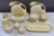 11 pcs Buttercream Yellow Fiesta Ware Ceramic Dish Assortment. Excellent Condition. See pics.