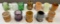 12 pcs Vintage Toothpick Holder. 11x Glass, incl. Boyd Brown Slag. Excellent Condition. See pics.