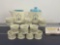 Vintage Marcrest Swiss Alpine Chalet Sugar, Creamer & 10 Napkin Rings