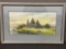 Framed Watercolor of the Kizhi Pogost Churches by Bezrukov, 19h x 29w inches