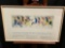 Framed Poster Yellowstone Art Center, w/ 1884 War Record Drawing Print, approx 19.5h x 29.5w inches