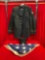3 pcs Vintage Military Textiles. Lancaster Hat, Military Jacket & Folded American Flag. See pics.