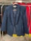 Vintage Women's Size 4 Miss Pendleton Navy Blue Wool Blazer w/ Duck Lapel Pin. See pics.