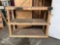 Large Rolling Plywood & Wood 3-Tier Shelf. Measures 72
