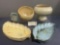 5 Frankoma Pottery Pieces, Shape numbers:# 7A, 22, 2x 226, & 233, Glazed Terracotta