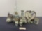 Tonala Mexican Stoneware Pottery, Blue Bird Pattern S&P Shakers, Teapots, Hurricane Lamp, & more
