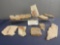 Collection of Petrified Wood Slabs some w/ Fossil Inclusions, approx 9 pieces