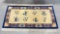 Vintage Blue & Yellow Wool? Pile Rug w/ Asian Motif. 62