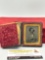 Antique Early 1800'S daguerreotype or tin type Photo of a man with Wild hair with case