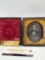 Antique Early 1800'S daguerreotype photo of a distinguished looking gentleman